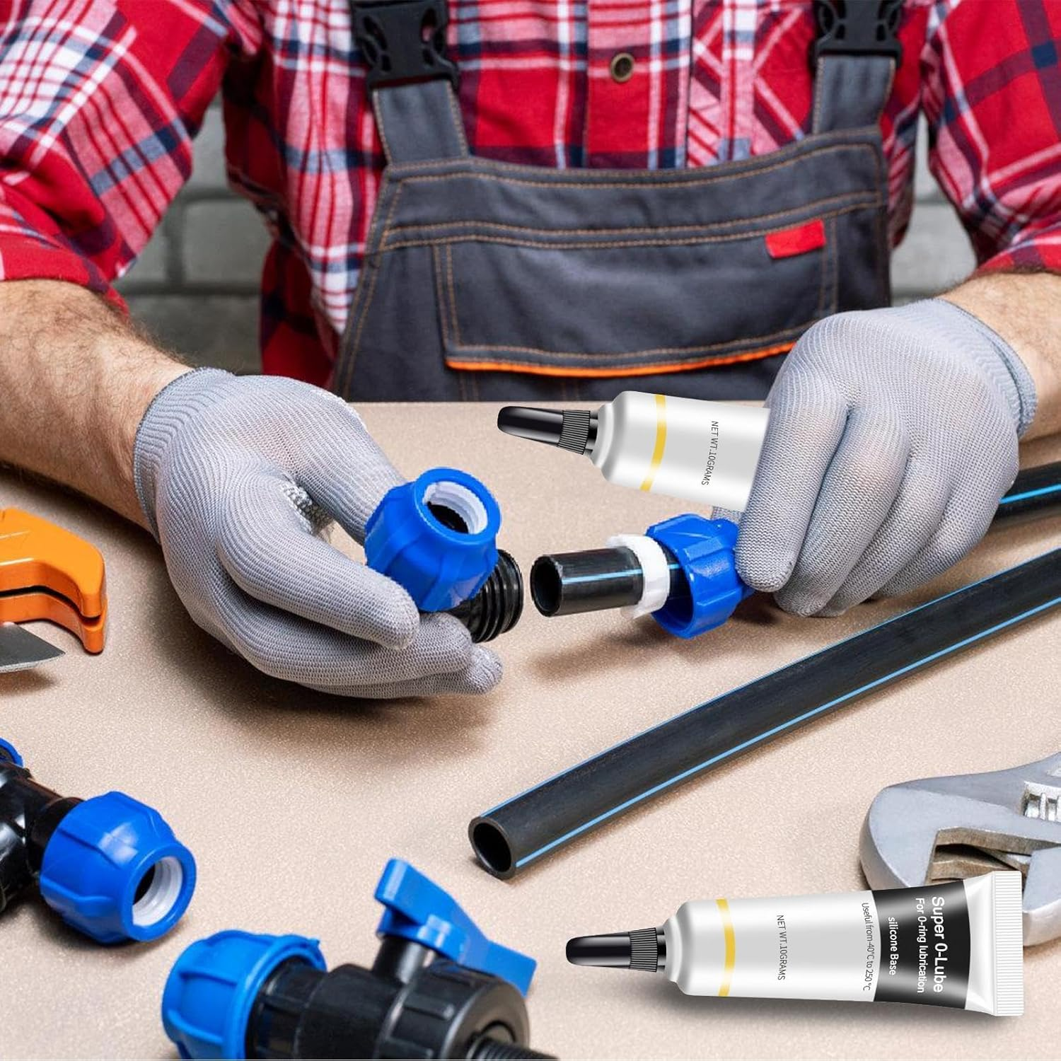 O Ring Grease | Long Lasting Silicone Grease | Multipurpose Valve Supplies, Food-Grade Gasket Lube for Faucets, Washer image number 2