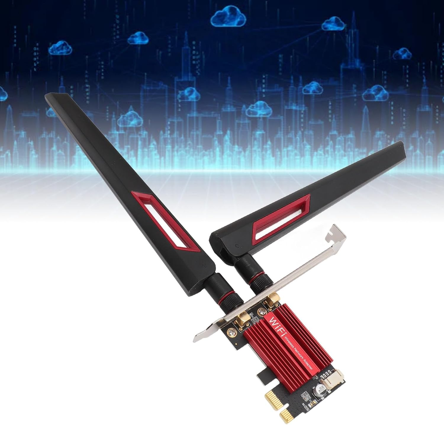 7260AC Pro PCIE Wifi Card, 1200Mbps Dual Band BT4.0 Wireless Network Card with 2 10Dbi Gain, for Windows 7 8 10 11 image number 3