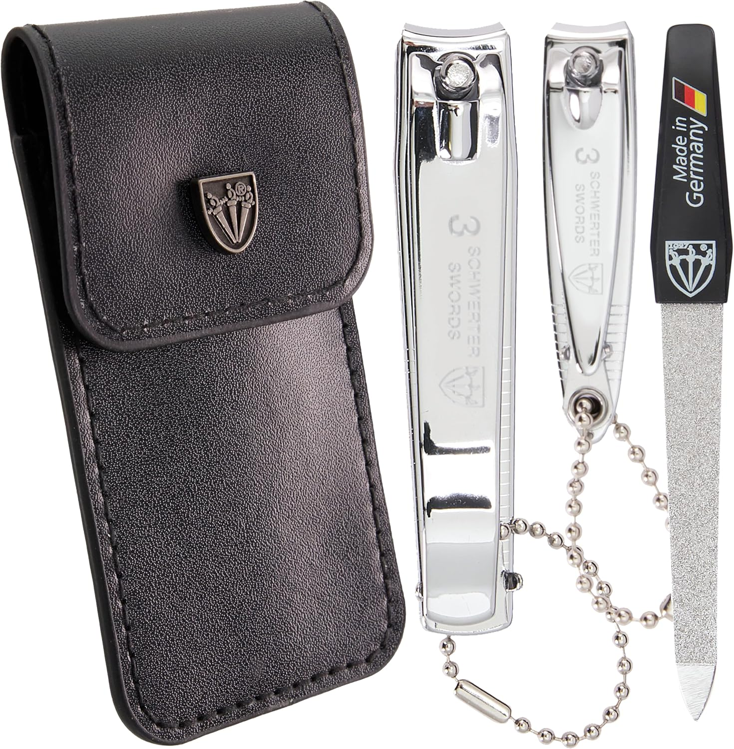 3 Swords Germany - Brand Quality Fingernail & Toenail Clipper Cortaunas, Manicure Pedicure Grooming Manicura for Professional Finger & Toe Nail Care by 3 Swords Germany (7438)