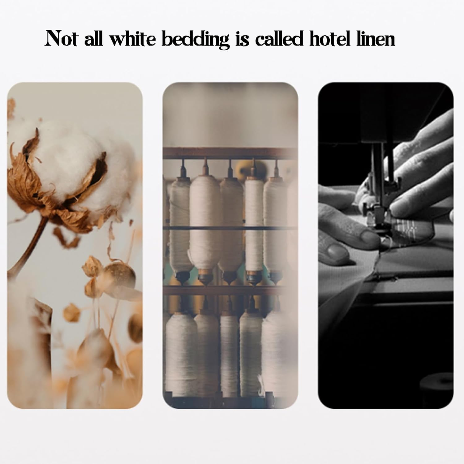 Five-Star Hotel Bedding Set, 100% Cotton Bed Sheets, Specially Designed，4 PC Luxury Set Extra Soft, Cooling Bed Sheets - Wrinkle, Fade, Stain Resistant image number 1