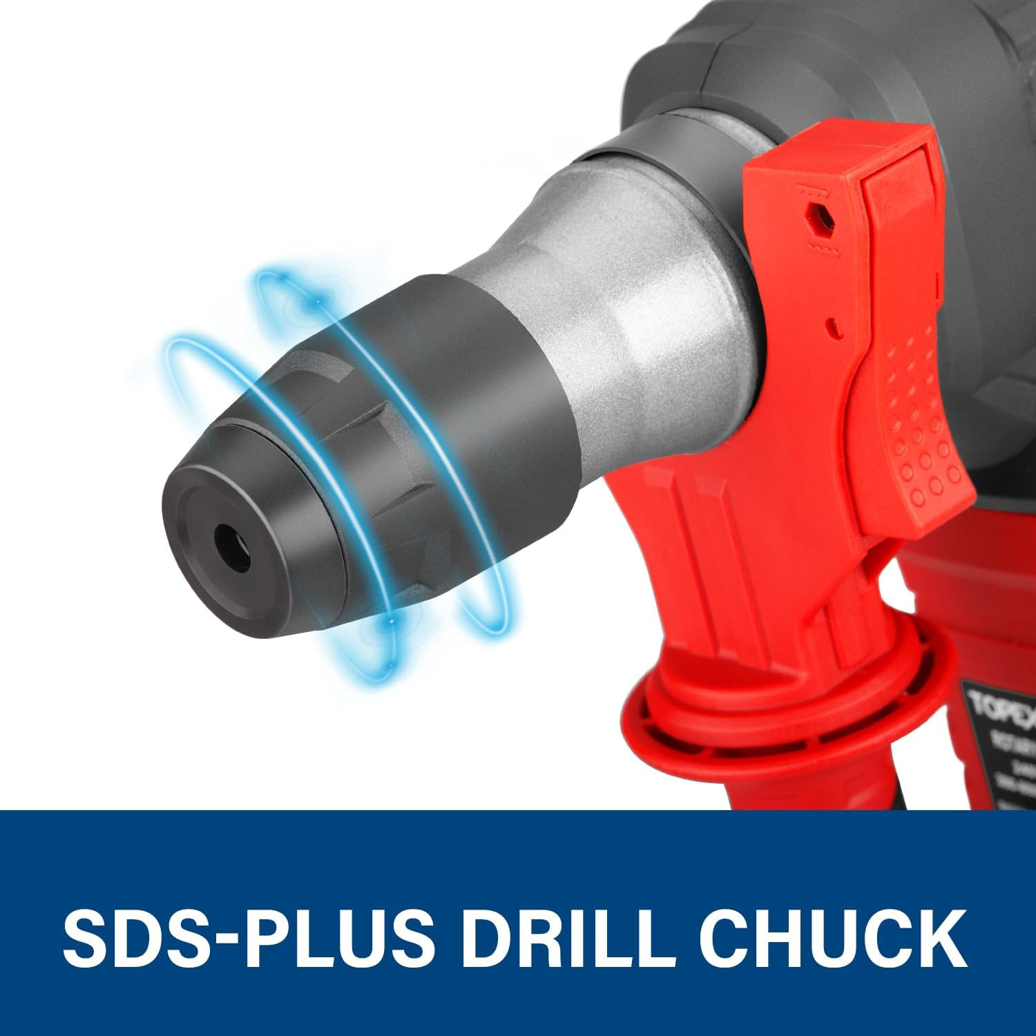 TOPEX 1500W SDS plus Rotary Hammer Drill Havey Duty Impact Hammer image number 5