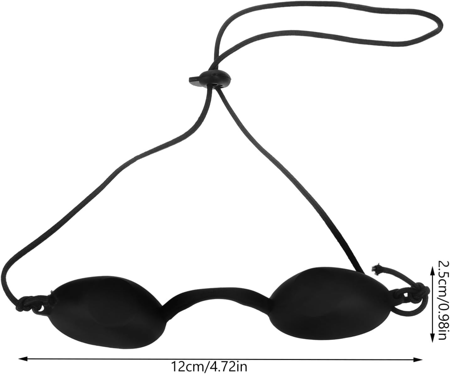 Baluue Led Eye Protection Goggles Led Light Eye Protection Goggles - Silicone Ipl Safety Red Blue Light Sunbed for Patients in Ipl, (Black) image number 6