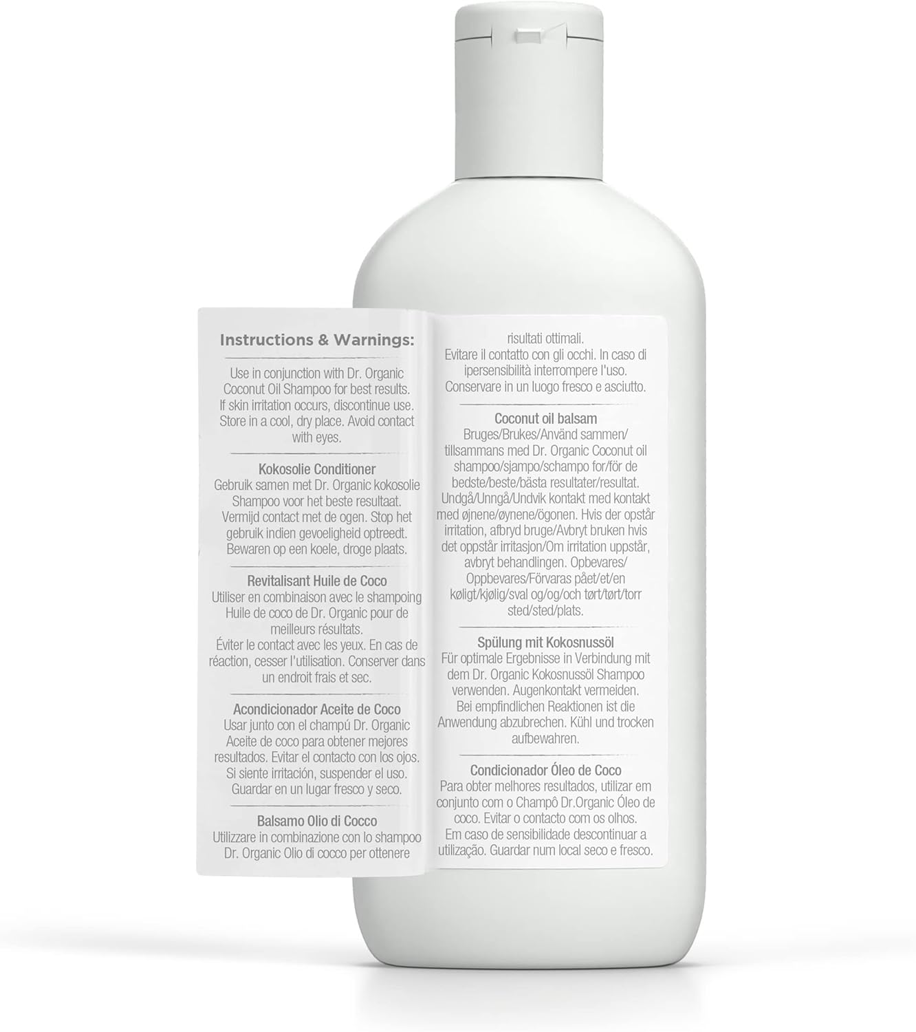 Dr Organic Coconut Oil Conditioner, Hydrating, Normal & Dry Hair, Mens, Womens, Natural, Vegan, Cruelty-Free, Paraben & Sls-Free, Organic, 265Ml, Packaging May Vary image number 5