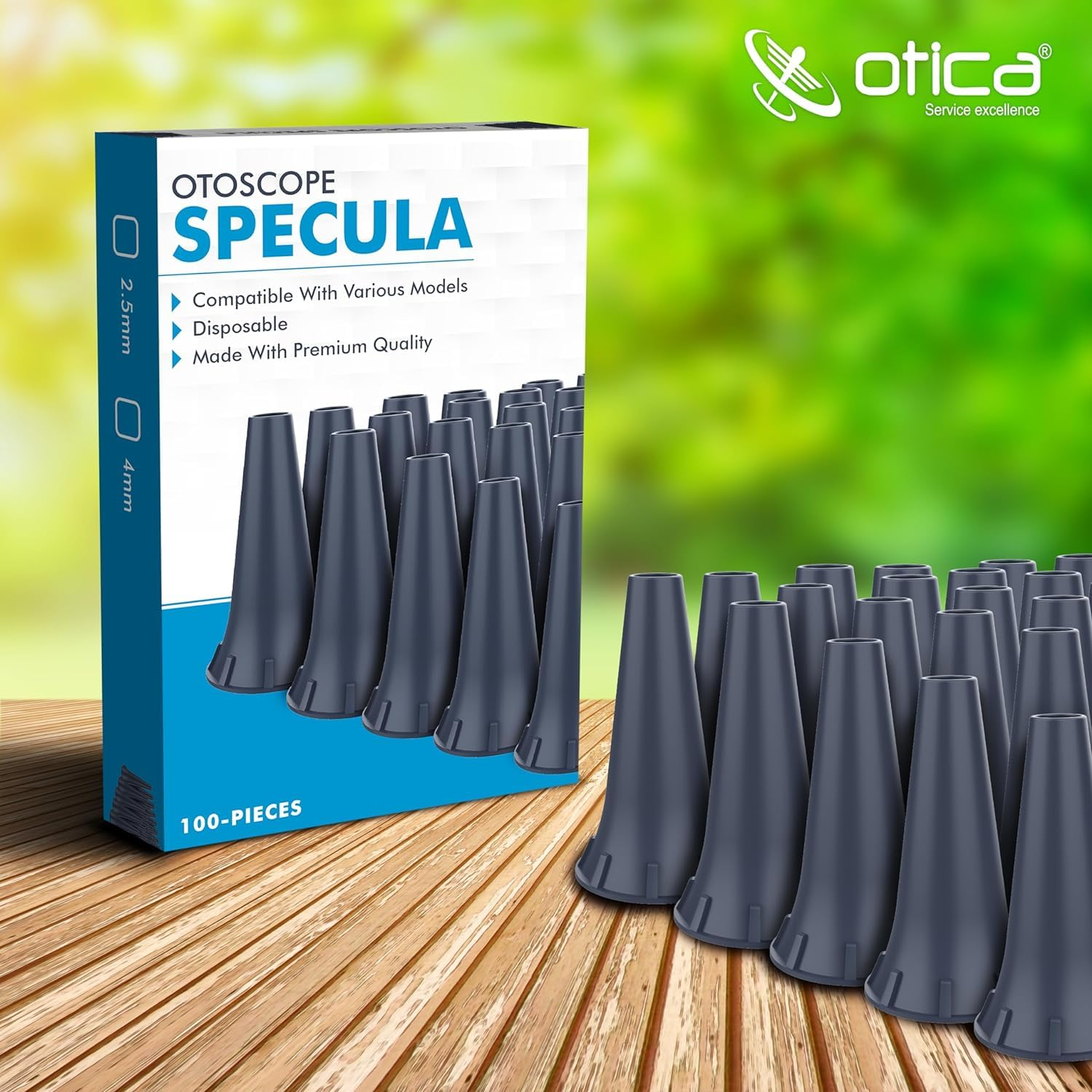 4 Mm Otoscope Ear Specula Tips Compatible with Welcelln, K.A.W.E, Ries-Ter and H.E.I.N.E Otoscopes Disposable (4 Mm, 100, Count) image number 3