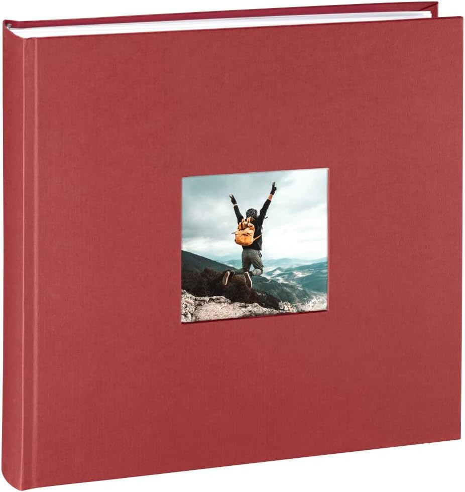 Hama Jumbo Album Fine Art, 30 X 30 Cm, 100 White Pages, Burgundy, Paper image number 3