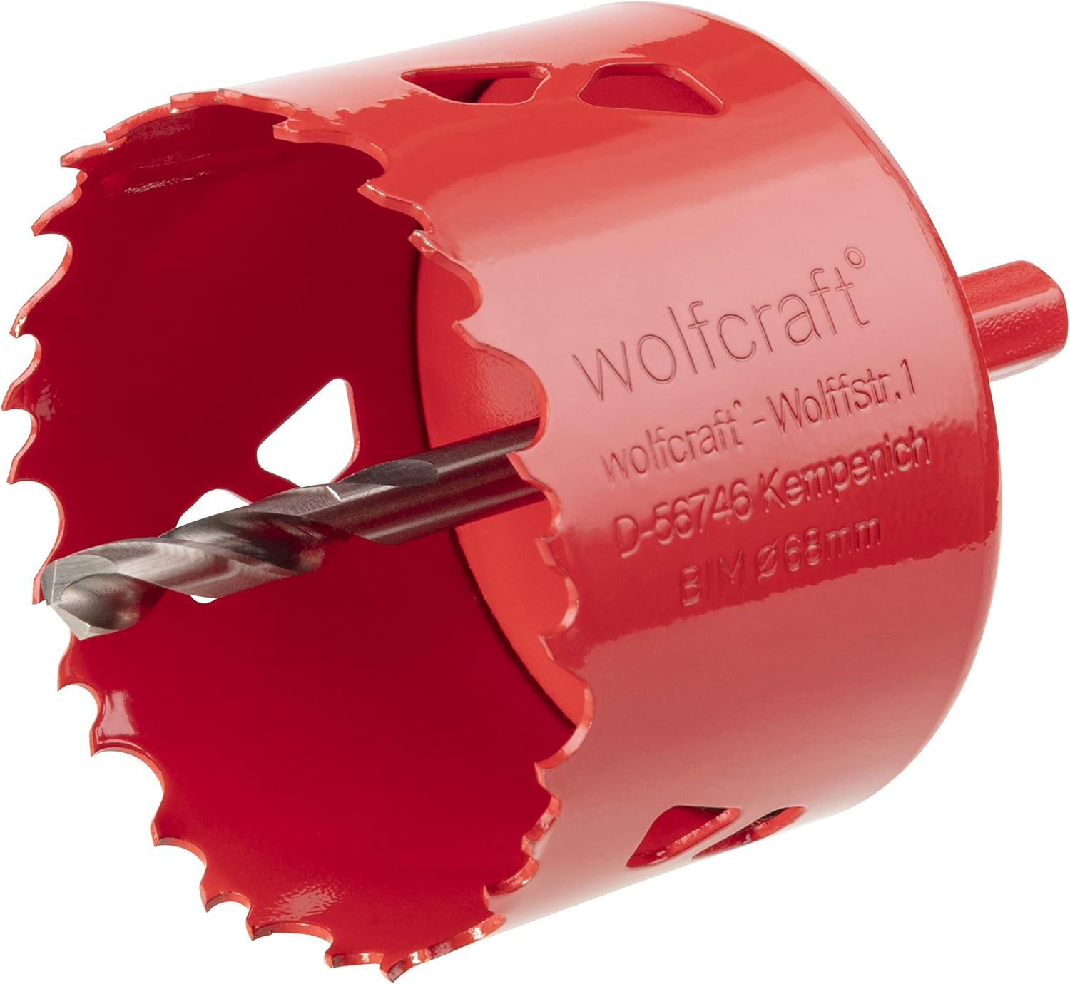 Wolfcraft Bi-Metal Hole Saw, &Oslash; 76 Mm I 5494000 I for Drywall Materials, Wood, Plastics and Metals, Cutting Depth 40 Mm image number 3