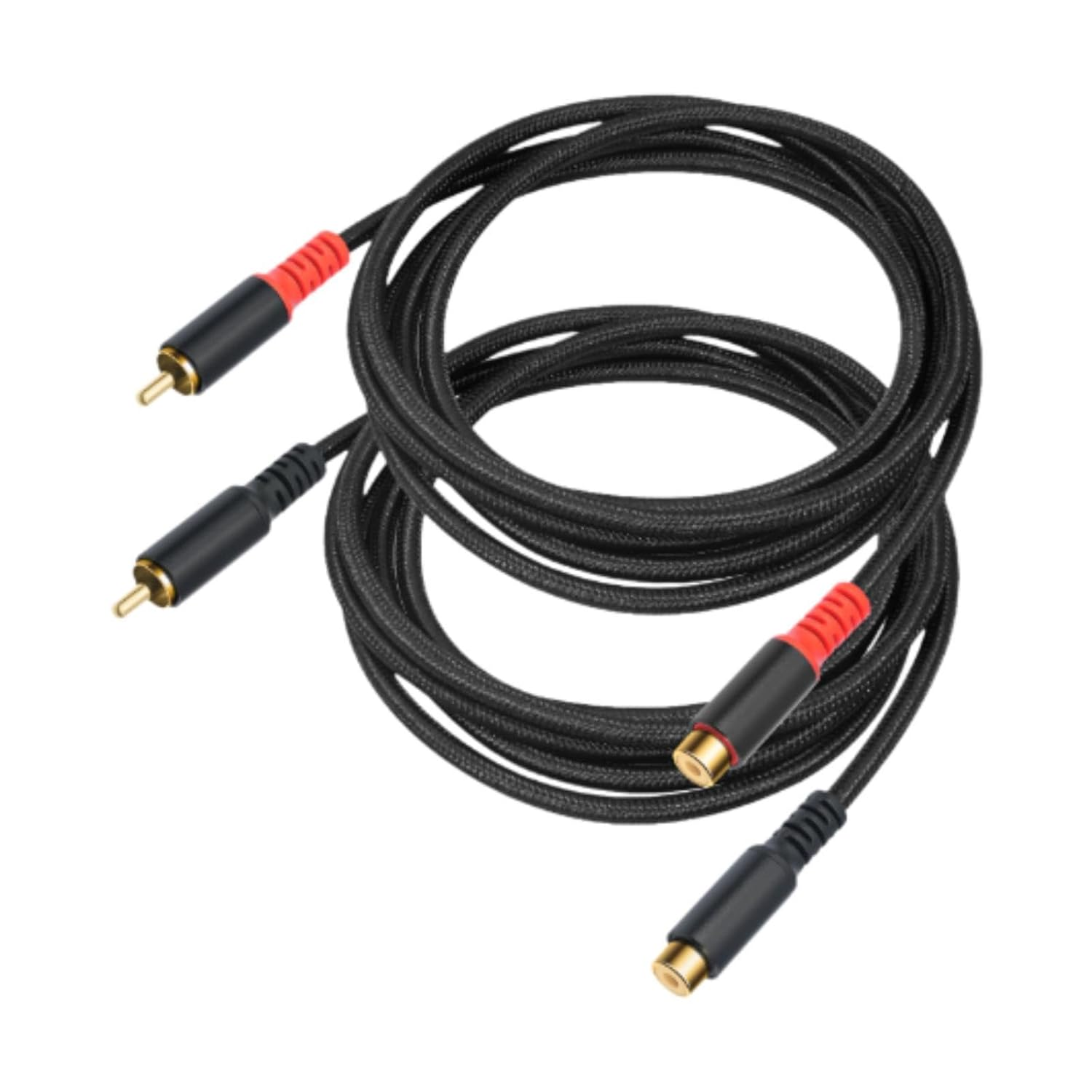 Vaveren 2X RCA Extension Cable Audio Connection RCA to RCA Cable Hifi Stereo for Microphone Mixers Amplifiers Stereo Equipment Laptop, 3M image number 6