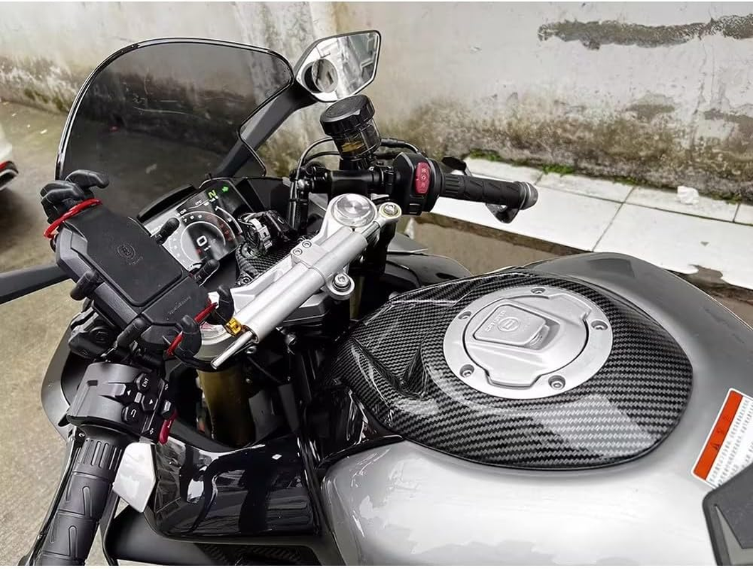 Motorcycle Steering Damper for Ducati 1199 Panigale/S/Tricolor 1199Panigale 2012-2015 Motorcycle Double Tube Steering Damper, Antishake Head Steering Buffer image number 1