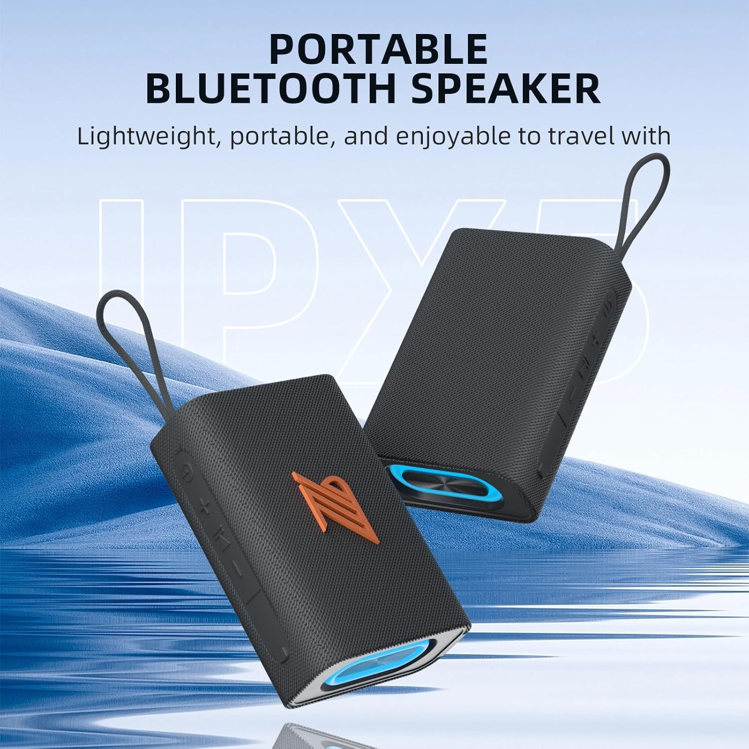 Bluetooth Speaker TWS Small Speakers Clear Loud Stereo Sound Portable Media Players Wireless Speaker with Lights IPX5 Waterproof Speakers Long Playtime for Home Party Outdoor Beach Electronic Gadgets image number 5