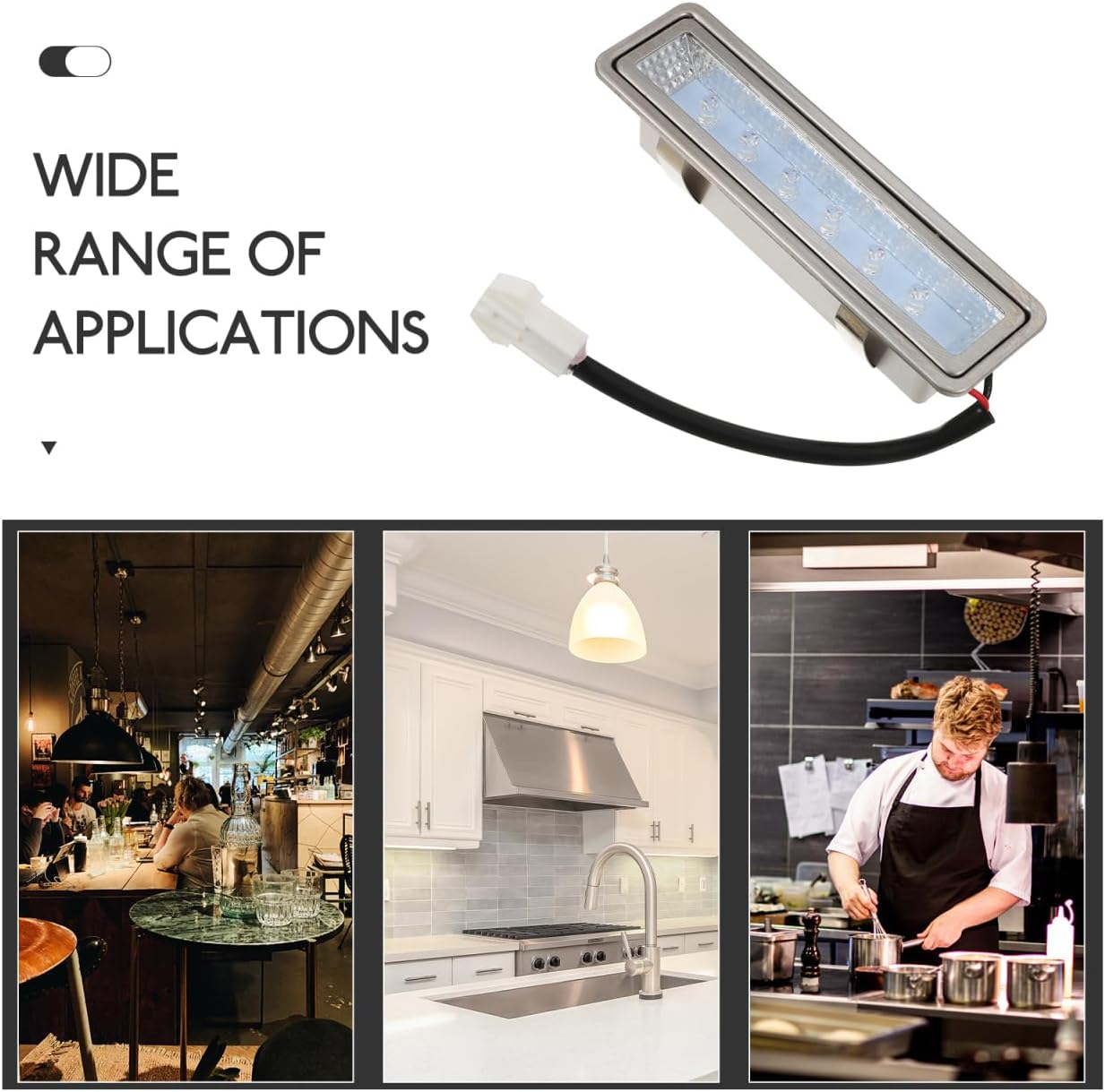 Toddmomy LED Replacement Bulb for Cooker Hood Energy-Saving LED Lamp Easy to Install Compatible with Standard Kitchen Hoods Warm White Light for Kitchen Lighting image number 1