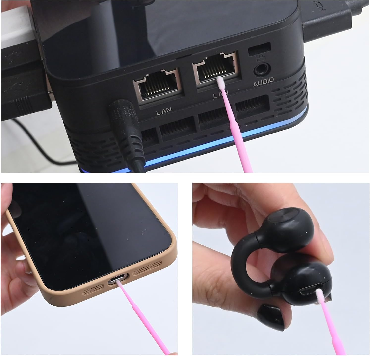 Touch up Paint Brushes for Automotive Paint Chip Repair Disposable Micro Applicators 2.5 Mm, 2.0Mm and 1.5 Mm (L: 2.5Mm, Blue, M: 2.0Mm, Green, S:1.5Mm, Purple) 300Pcs image number 3