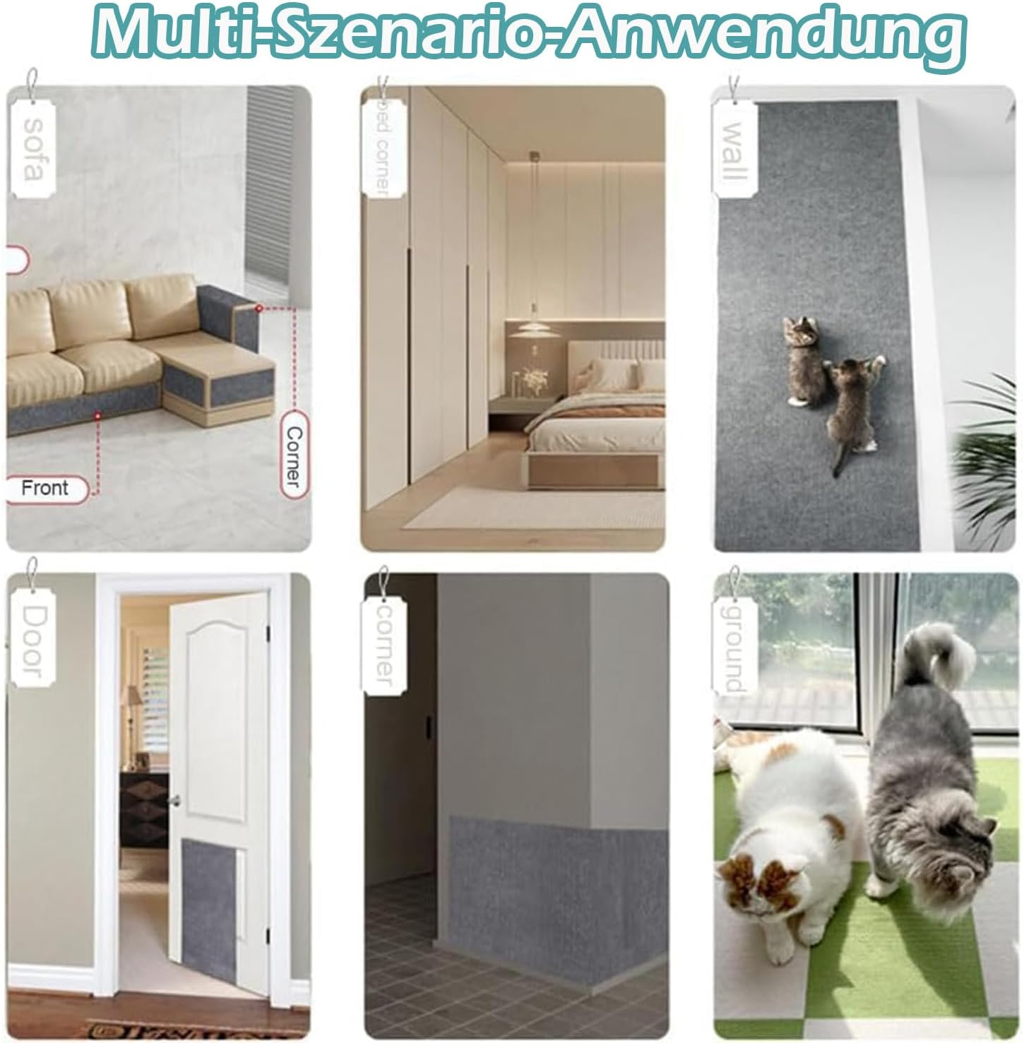 200 X 40 Cm Self Adhesive Scratch Mat DIY Cat Mat