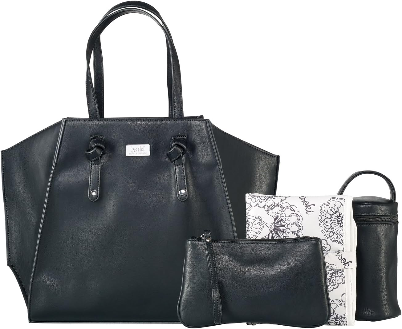 Isoki Easy Access Tote Toorak Black Bag image number 1