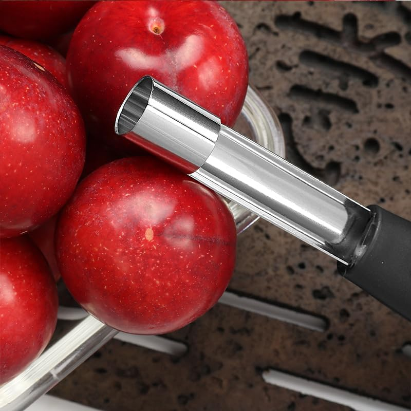 Stainless Steel Apple Core Remover with anti Slip Handle Apple Corer Household Kitchen Fruit Vegetable Core Remover Tool Pear Corer Sharp Perfect for Apples Pears Jujube Hawthorn & More (2 PCS) image number 1