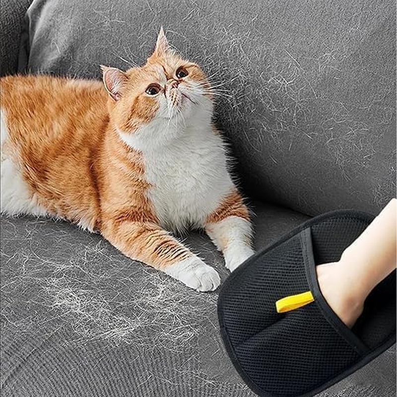 Double-Sided Pet Grooming Glove, 1 Piece Static Double-Sided Grooming Glove,Double-Sided Dog Grooming Glove Static Removal Glove,Pet Removal Glove Static Removal Glove,Static Removal Grooming Glove image number 3