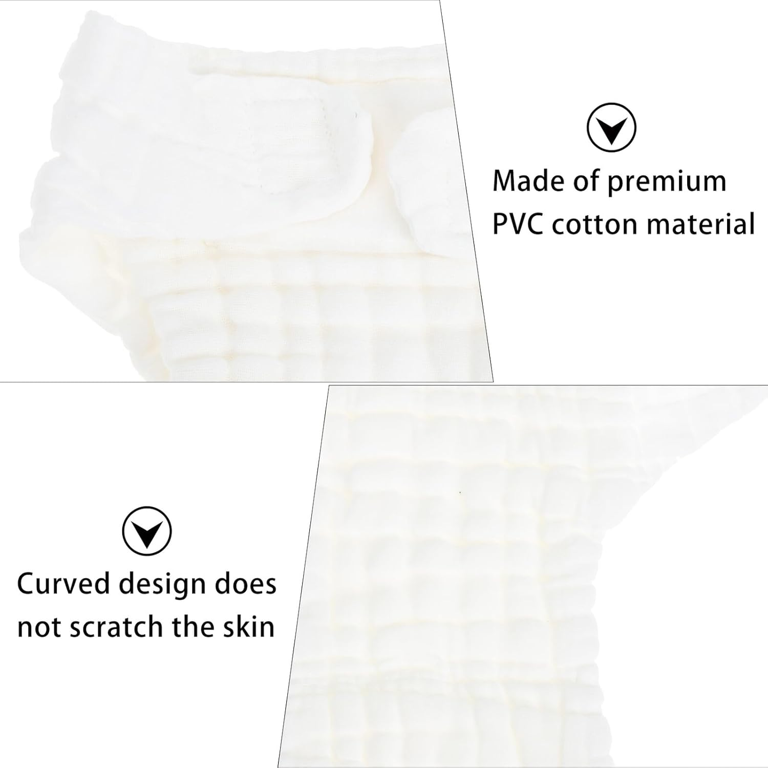 5Pcs Reusable Newborn Cloth Diapers Soft Cotton Washable Nappies Leak Resistant Moisture Barrier Lightweight and Portable for Newborns Months image number 4