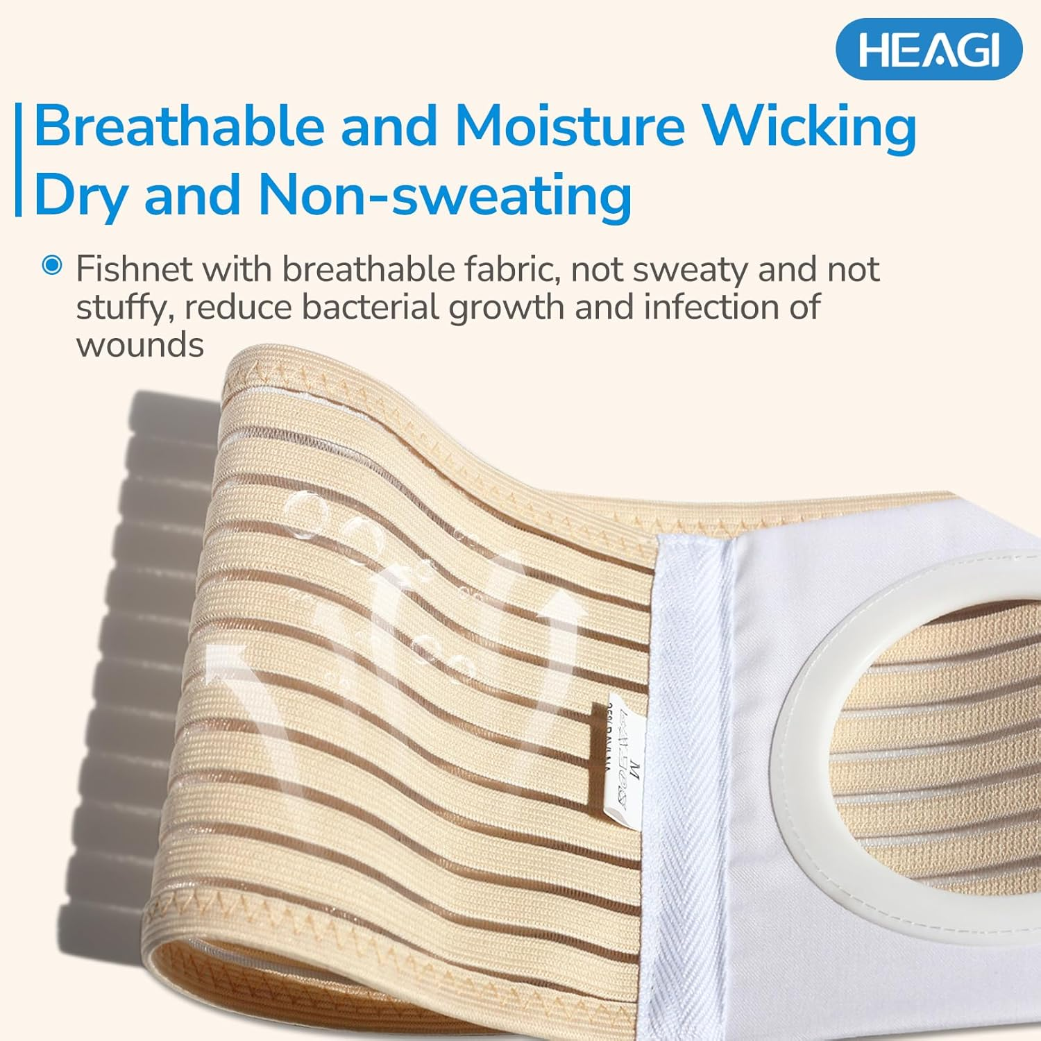 Ostomy Belt, Stoma Hernia Support Belt for Men Women, Abdominal Colostomy Stealth Belt for Post-Operative Care Preventing the Stoma Hernia and Reinforce Colostomy Bags(M) image number 5