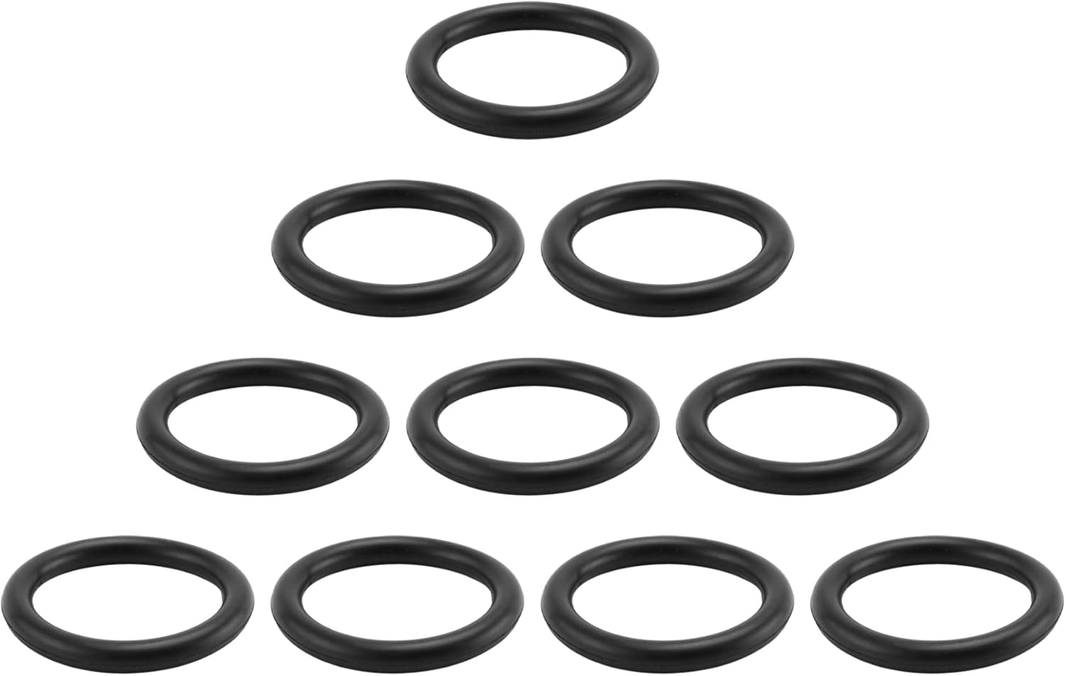 Domoi 10 Pieces 32Mm OD 25Mm Inner Od. Black Nitrile Rubber O Ring Oil Seal Ring image number 1