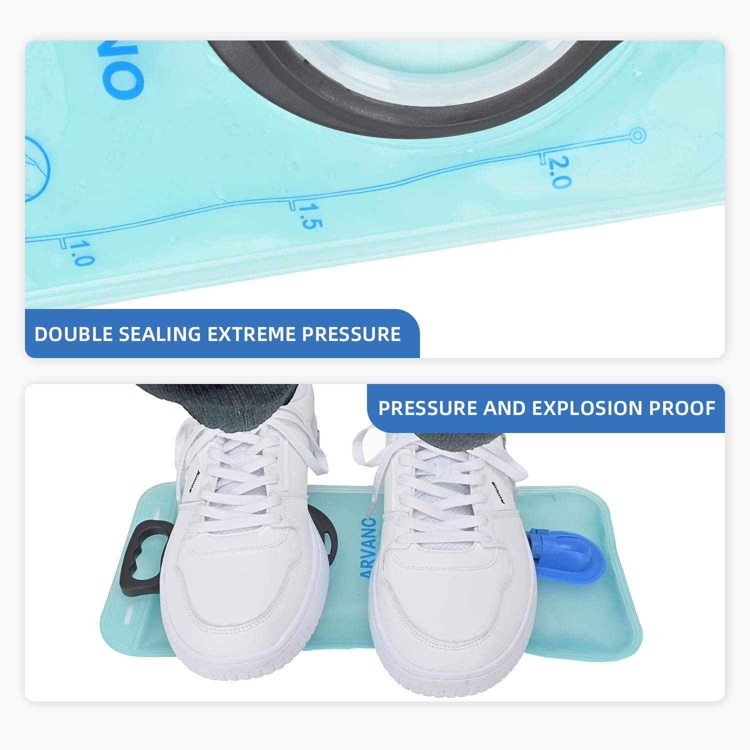 Hydration Bladder, Water Bladder 2L BPA Free for Hydration Backpack Replacement, Leak Proof Water Reservoir for Hiking Running Cycling Skiing Camping Outdoor Sports image number 1