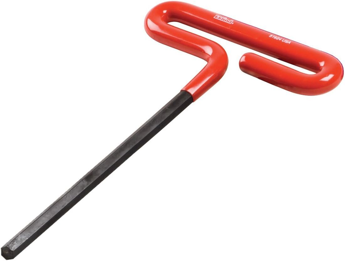 EKLIND 53168 Cushion Grip Hex T-Key Allen Wrench - 8Pc Set SAE Inch Sizes 3/32-1/4 (6In Shaft) image number 3