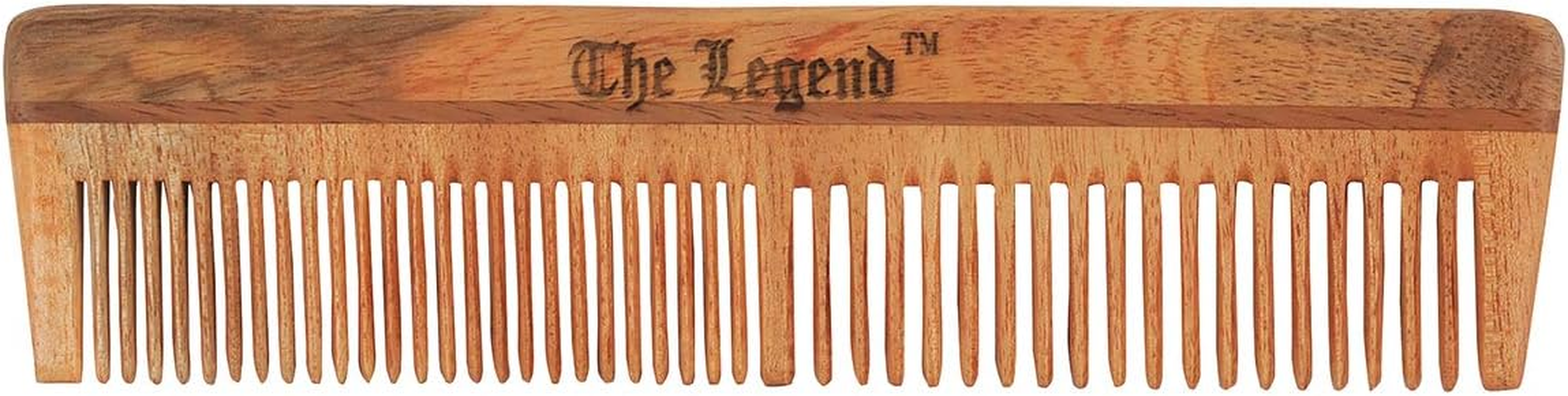 The Legend Neem Comb, Wooden Comb | Hair Growth, Hair Fall, Dandruff Control | Hair Straightening, Frizz Control | Comb for Men, Women (Wideteeth,Handle and Normal, Pack of 3) image number 2