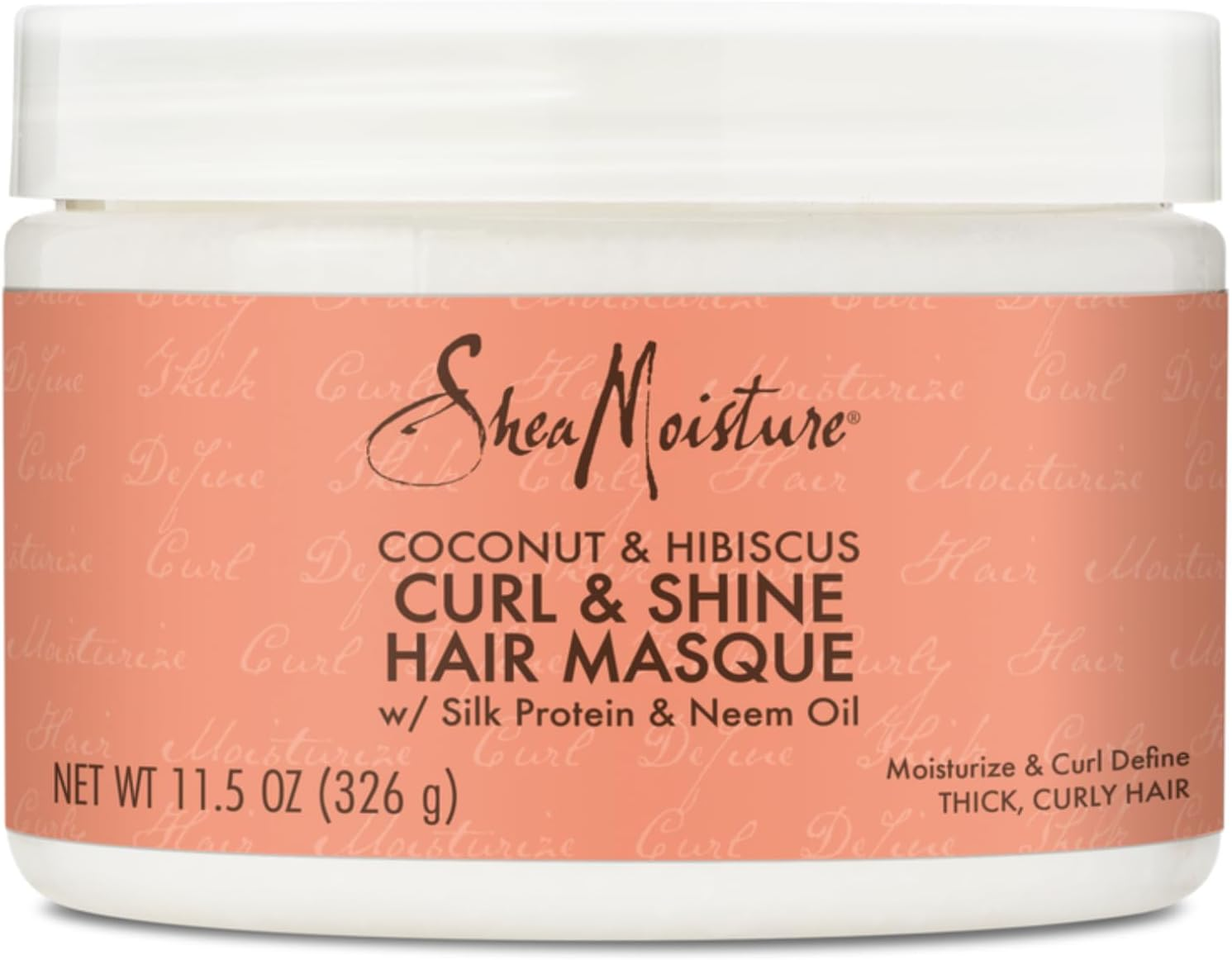 Shea Moisture Coconut and Hibiscus Curl and Shine Hair Masque by Shea Moisture for Unisex - 12 Oz Masque, 340 Grams image number 3