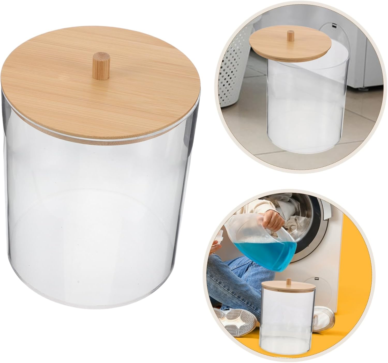 Wipes Container Laundry Holders Dispenser Acrylic Laundry Detergent Box Storage Box image number 1