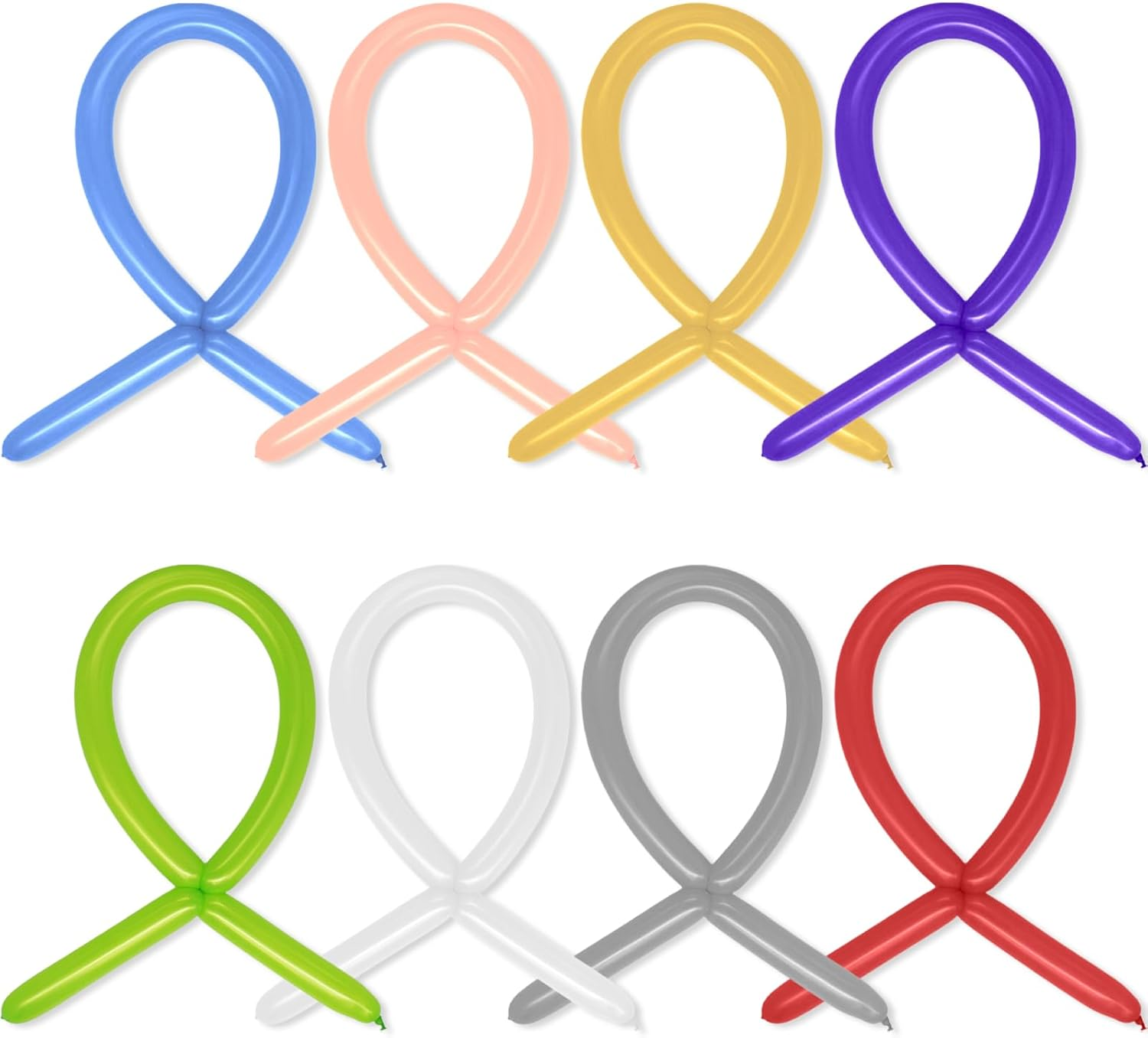 NILLOS Twisting Balloon, 100 PCS Colorful Long Balloon for Wedding, Birthday, Party Decorations (Assorted Colors) image number 5