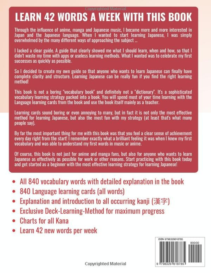 Your First 840 Words in Japanese - Learn and Perfect the Most Important Japanese Vocabulary as a Beginner in Just a Few Weeks | Achieve JLPT N5 as Easily as Possible