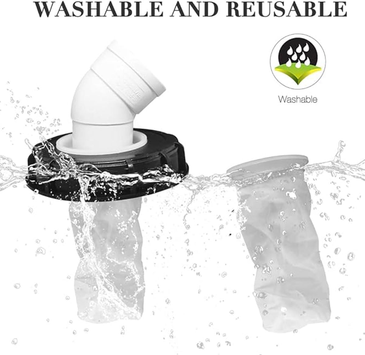 AIMALL IBC Tank Barrel Filter Cap 2.9 Inch DN75 Cover with Nylon Mesh for 163Mm DN110 DN150 Plastic Drums PE PVC Compatible Dustproof Liquid Impurity Filtration image number 5