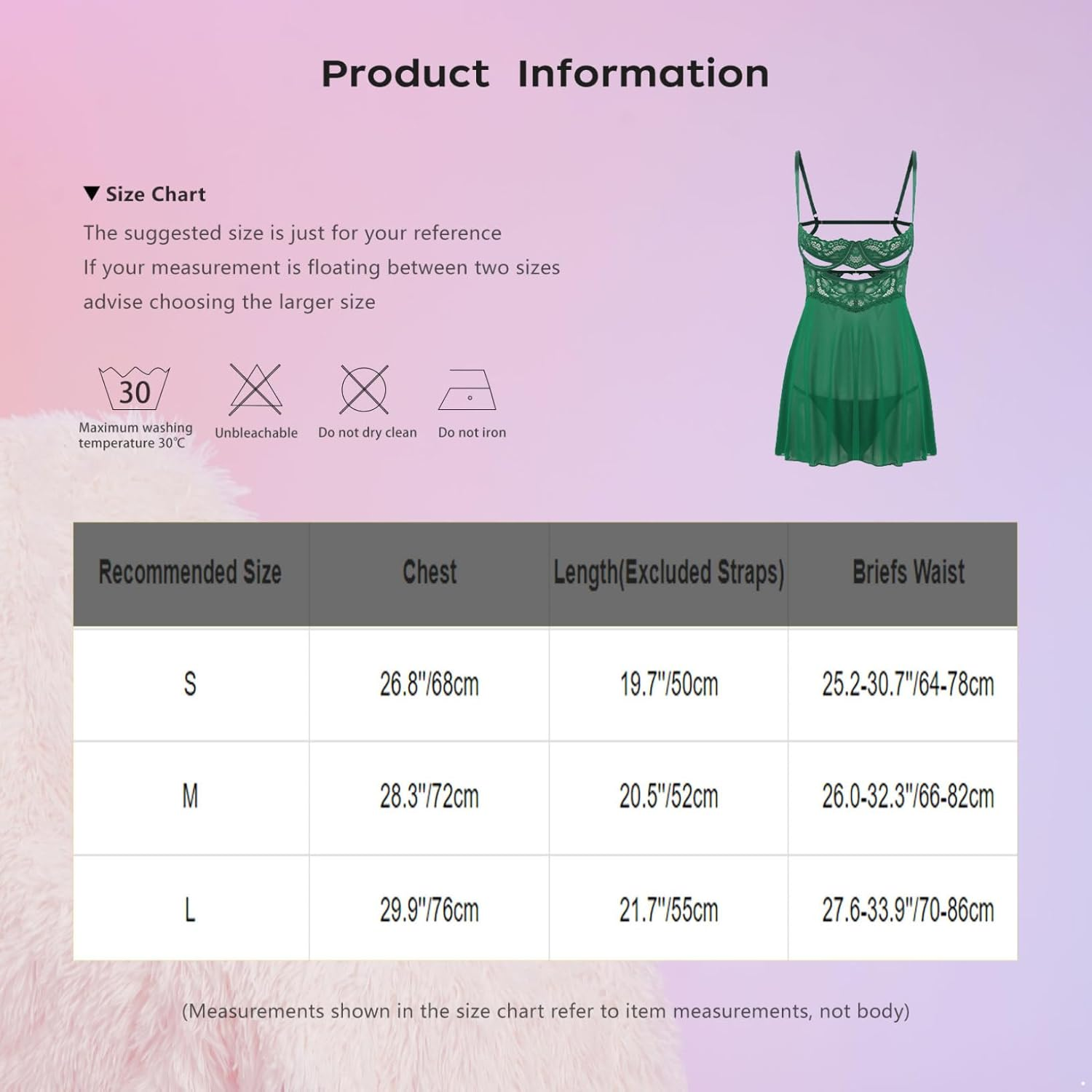 Yeahdor Womens Sexy Lingerie Chemise Boudoir Outfits See through Sleepshirts Mesh Sheer Nightshirts image number 5