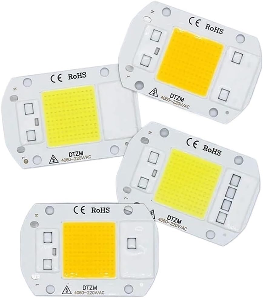 5Pcs a Lot 50W AC220V LED COB Chip Engine Smart IC Chips for DIY LED Floodlight Spotlight Lamp(Warm White 3000K) image number 3