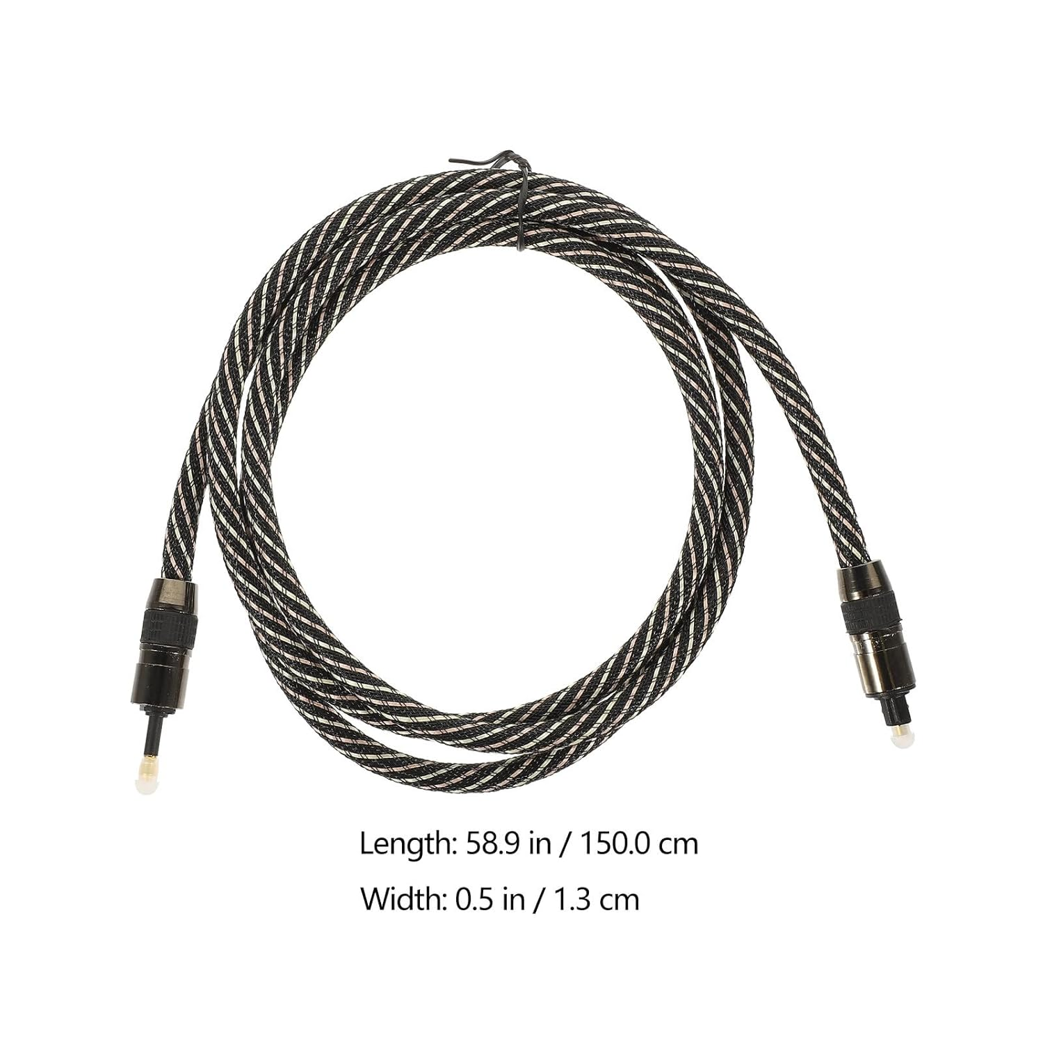 HEALSOPTHY Digital Optical Audio Cable Square to Fiber Audio Cable High-End Od6.0 Design 1.5M Length for Home Theater image number 6