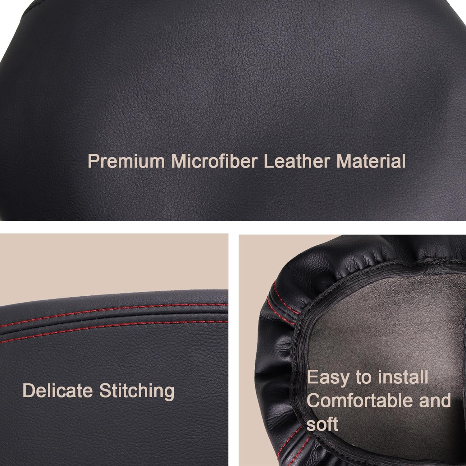 Car Armrest Fit 2024 Ranger Armrest Cover for Ford Ranger 2024 Accessories,Leather Center Console Cover Protector Compatible with 2024 Ford Ranger Xl/Xlt/Lariat(Red Stitches) image number 4