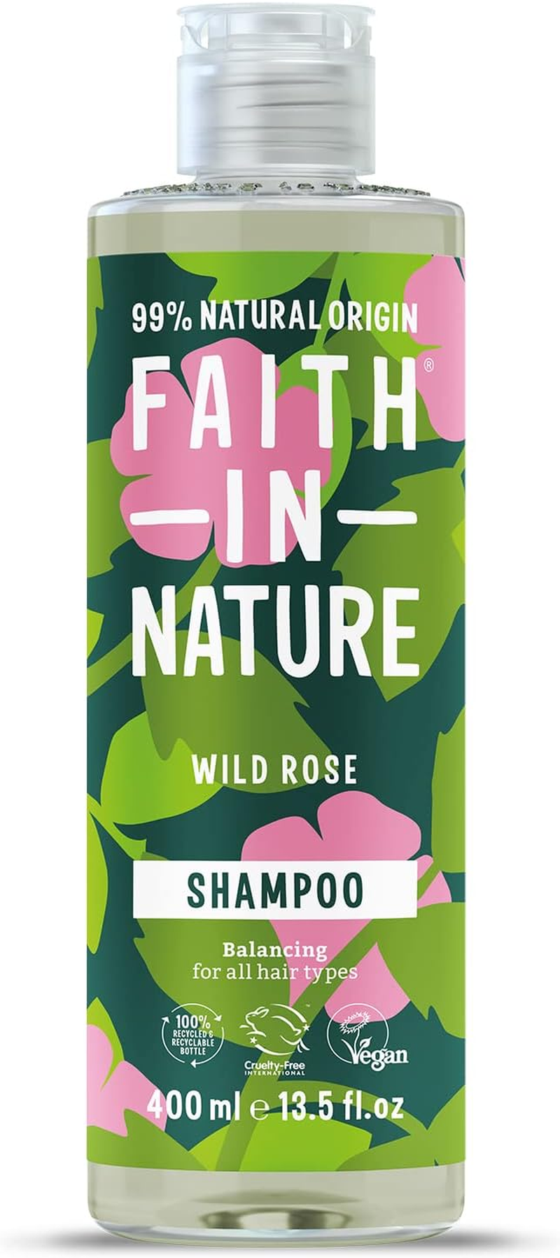 Faith in Nature Vegan Wild Rose Shampoo 400Ml image number 2