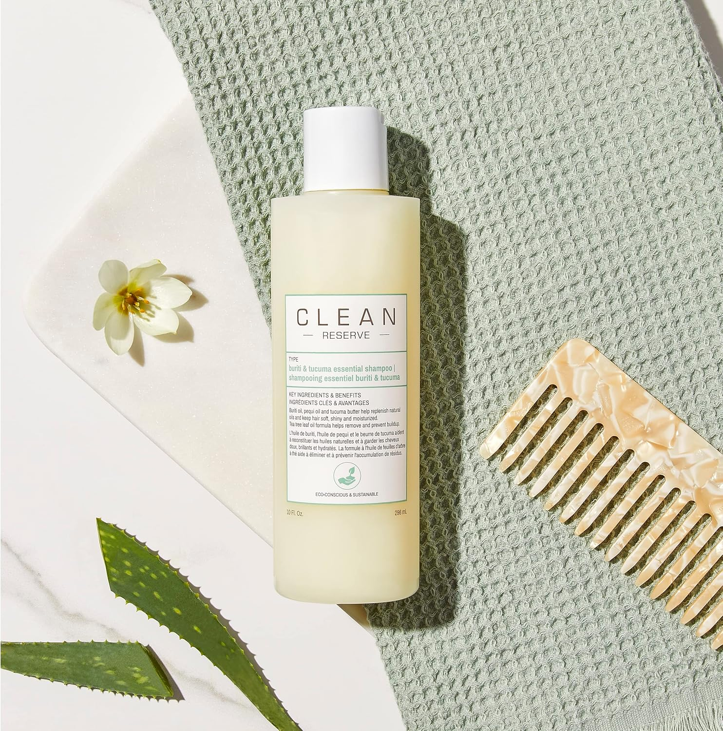 Clean Reserve Buriti and Tucuma Essential Hair Shampoo 269 Ml image number 4