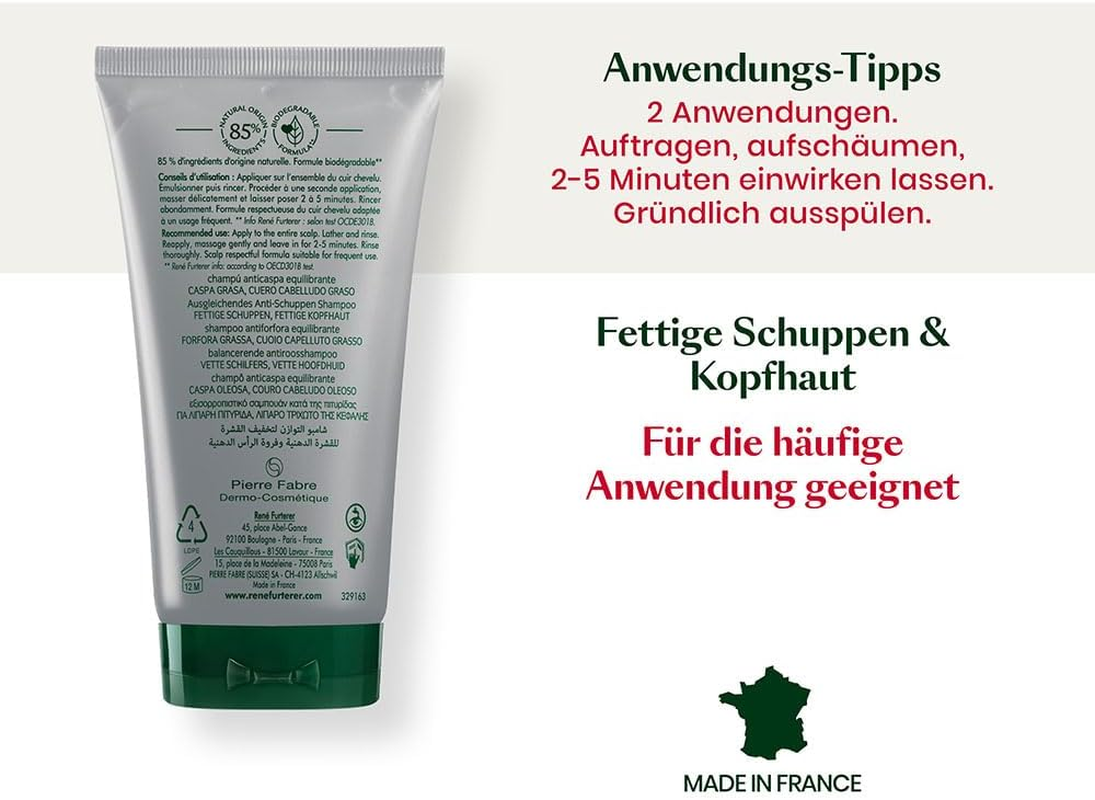 Rene Furterer Neopur Balancing Anti-Dandruff Shampoo for Oily Dandruff & Scalp - 150Ml image number 2