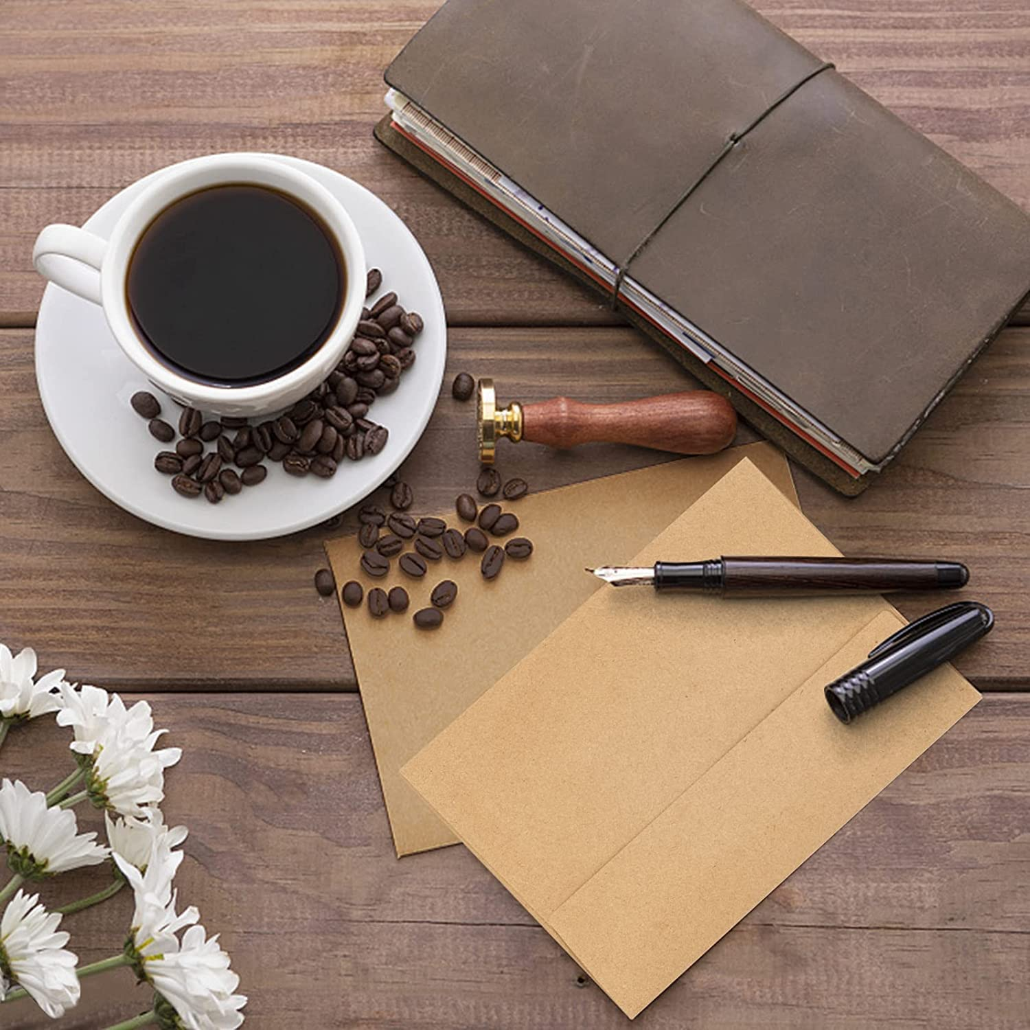 50 Pack Kraft Envelopes 4 X 6 Inch Brown Envelopes,A4 Envelopes, Card Envelopes, Kraft Paper Envelopes, Invitation Envelopes, Postcard Envelopes (Brown) image number 2