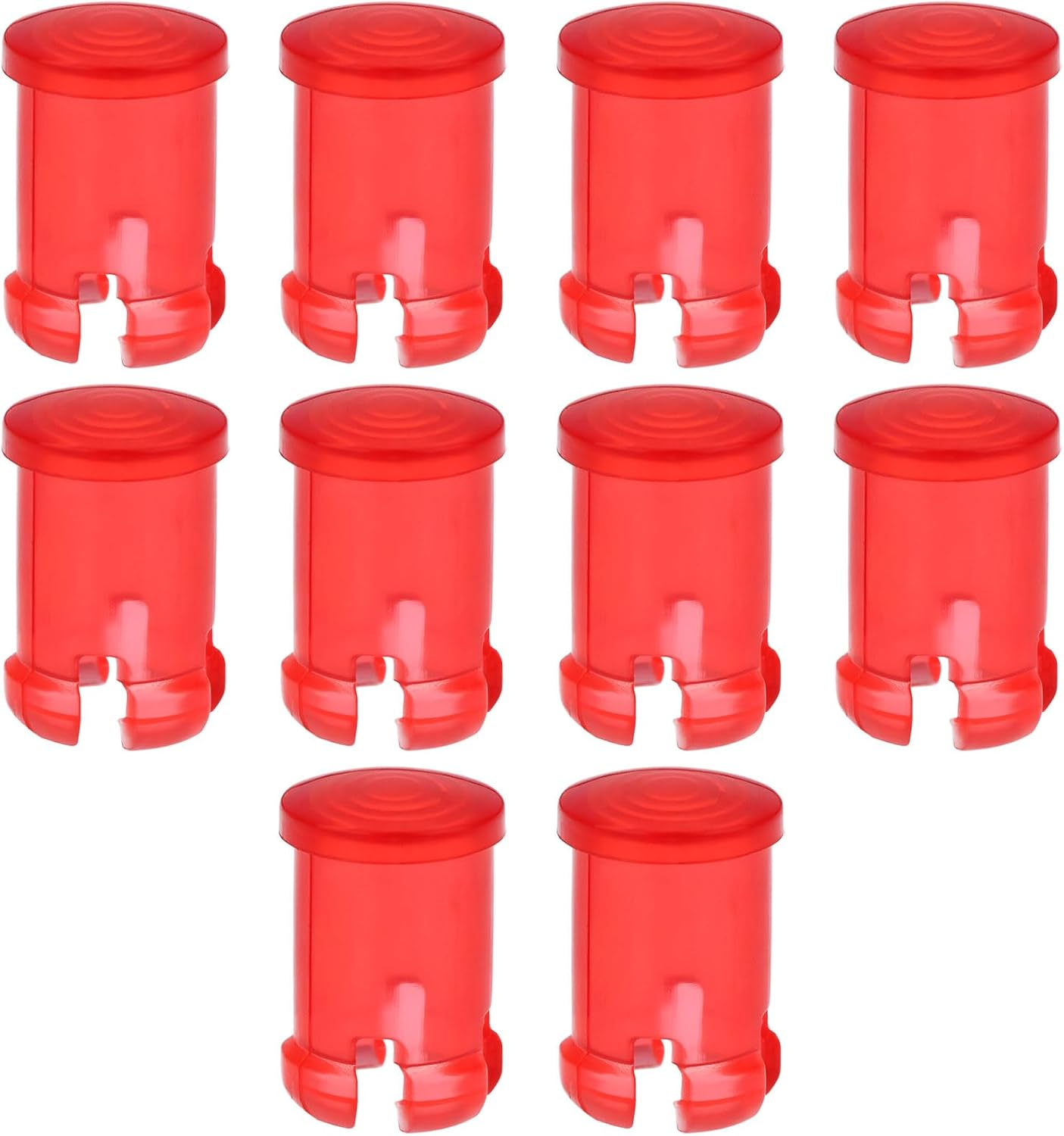 Be in Your Mind 10 Pieces Red 5 Mm LED Lamp Holder Lens Holder Cap for 5 Mm LED Bulbs image number 1