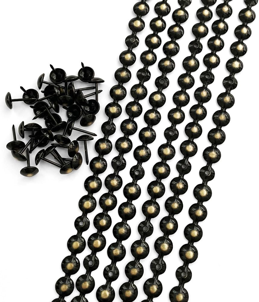 Let'S Decorate 10Meters D16Mm Upholstery Tacks Nickel Plated Sofa Nailhead Strips,Furniture Bench Sofa Tacks,Loosing Tacks Matched,Diy Furniture Accessory(M:16Mm Nickel)