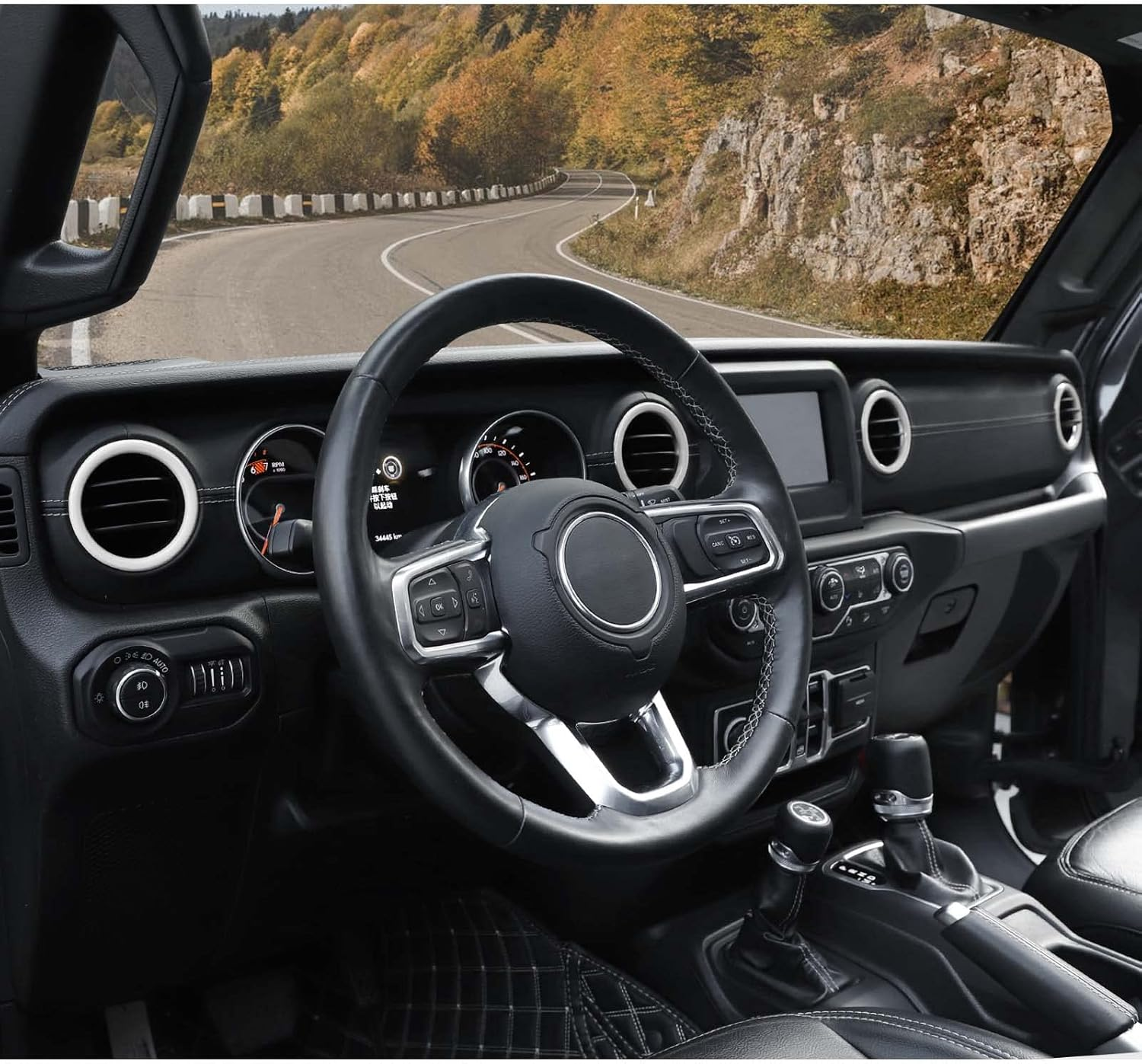 Voodonala for Jeep JL Dash Air Conditioning Vent Outlet Trim for 2018-2022 Jeep Wrangler JL JLU Gladiator JT Trunk, ABS White image number 7