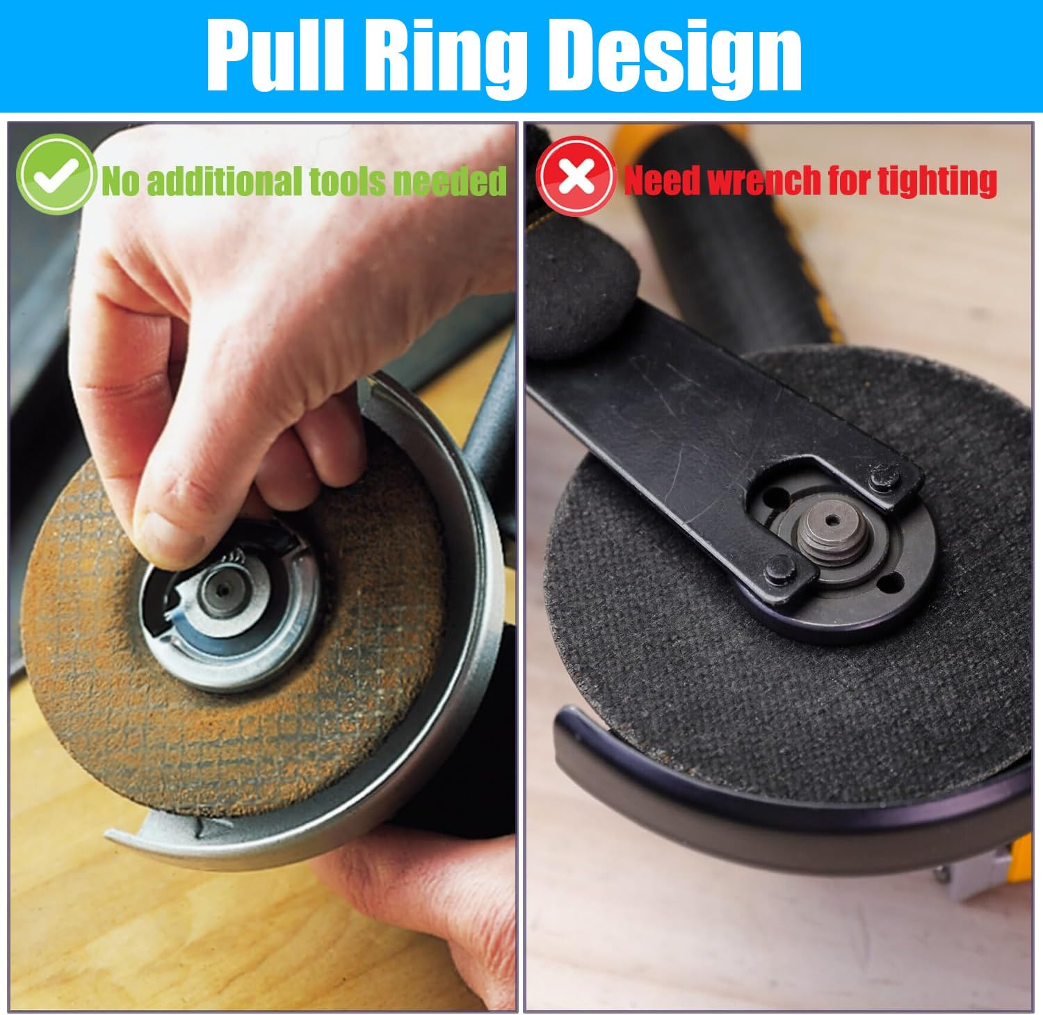 Yakamoz 2PCS M10 Thread Angle Grinder Lock Nuts, Quick Release Grinder Flange Nut Replacment Lock Nuts for Angle Grinder Electrical Tools