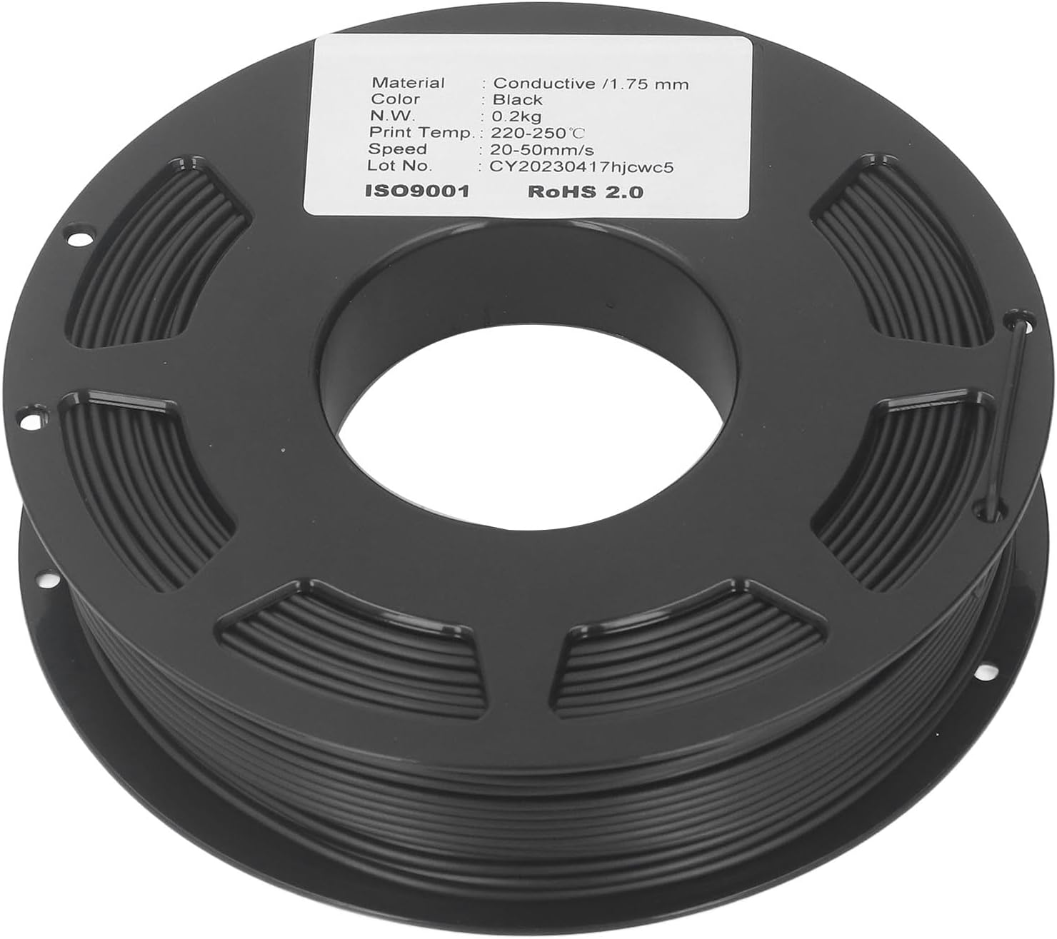 Conductive PLA Filament, 1.75Mm Bundle 3D Printer Filament, 20-50Mm/S Printing Speed PLA 3D Printing Filament, Consumable 3D Printer Accessory, 1.75Mm Filament image number 6