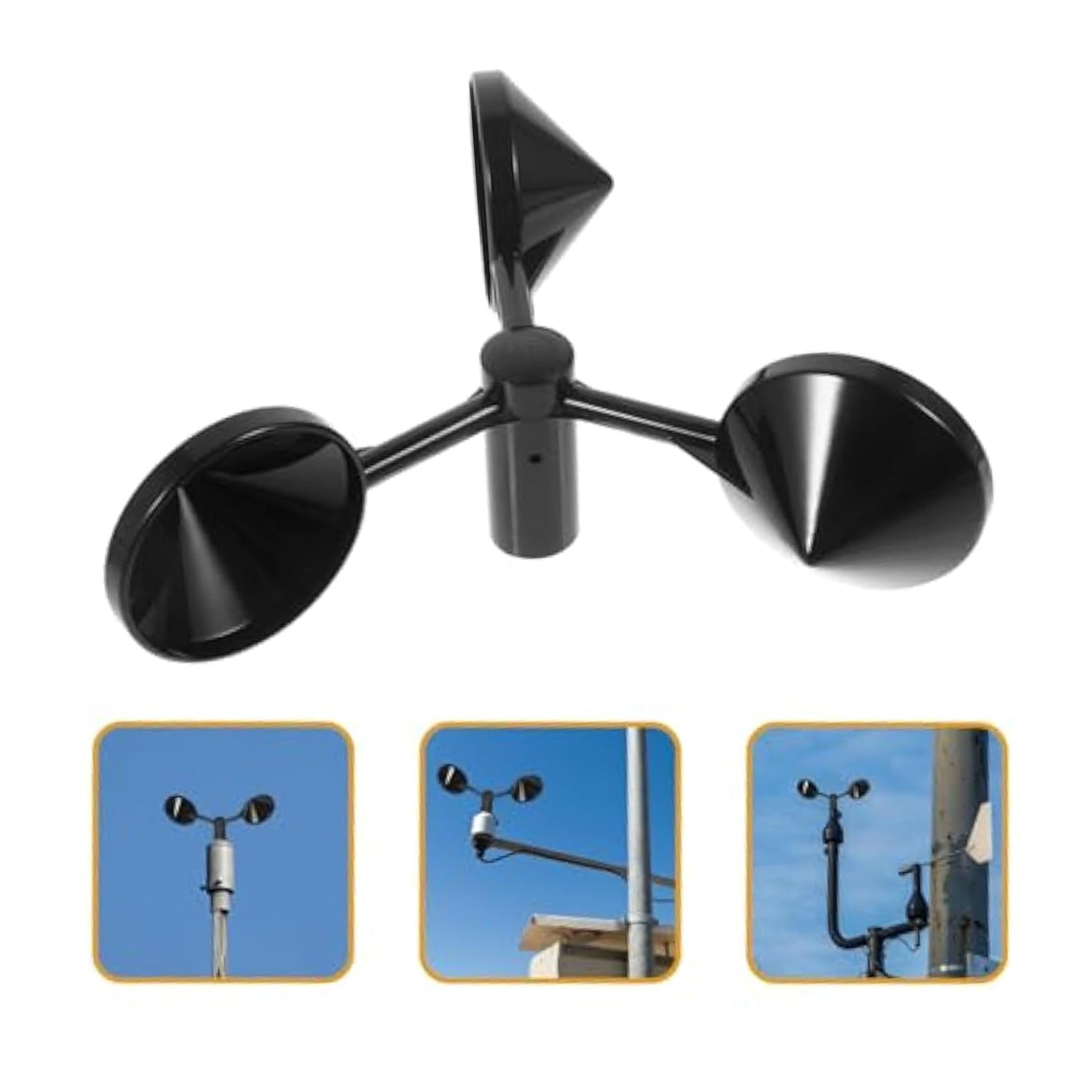 Wind Speeds Cup | Wind Speed Meter Tool Wind Cup | Waterproof Replacement Part High Precision Weather Instruments for Outdoor, Aviation & Agriculture image number 1