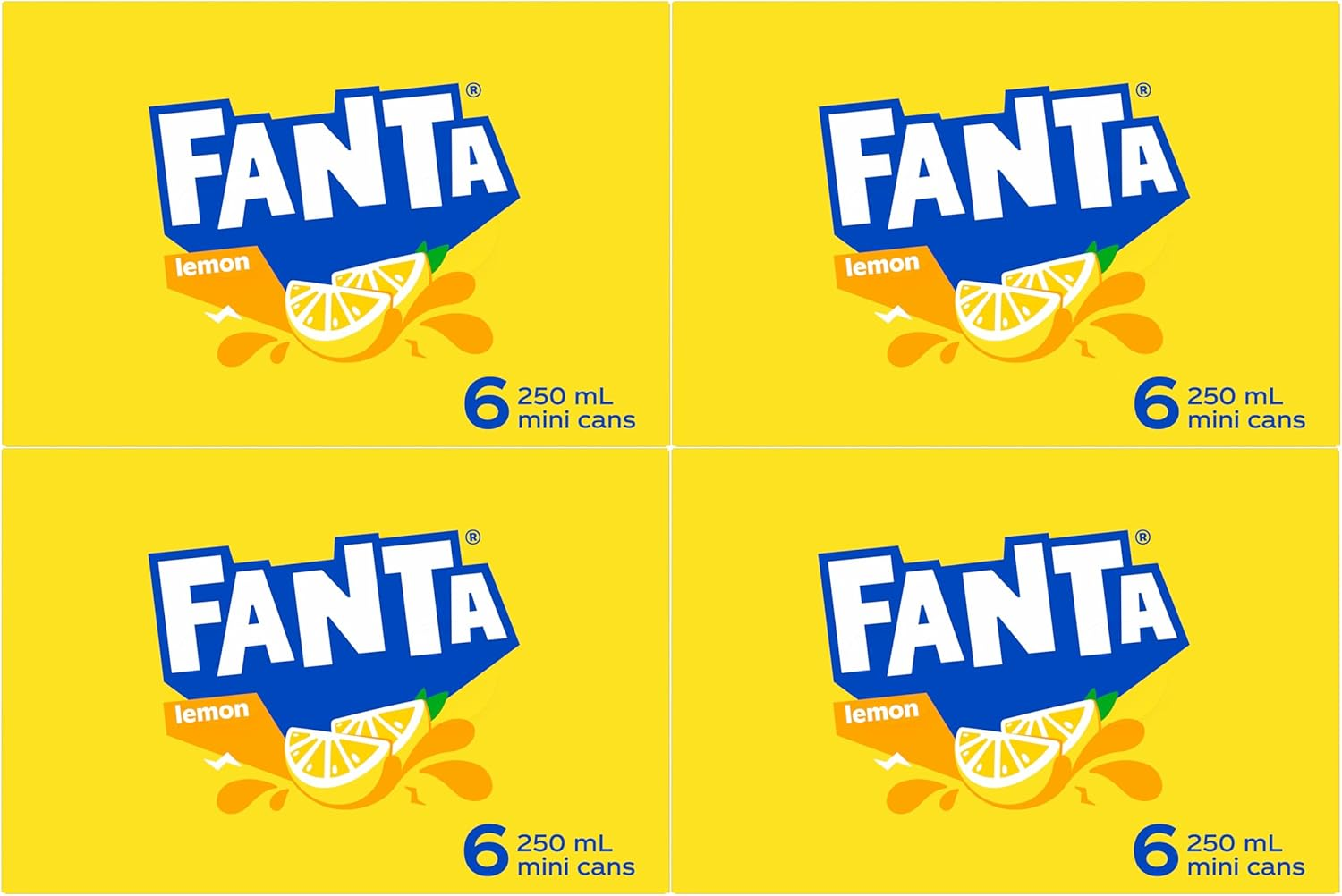 Fanta Lemon Soft Drink 24 X 250Ml Can image number 1