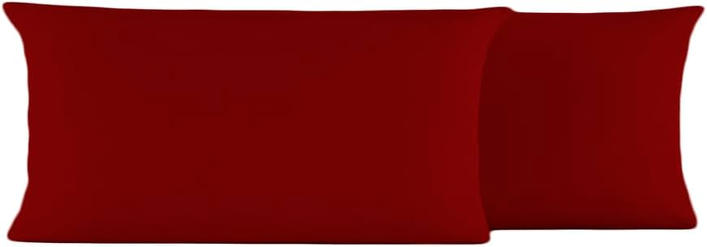 Flat Sheet - Pillowcase, Mattress Cover, Brushed Microfiber, Flat Sheet for Bed (90Cm, 105Cm, 135Cm, 150Cm and 180Cm) Bedding Set (178 Maroon, 45 X 150 Cm) image number 5