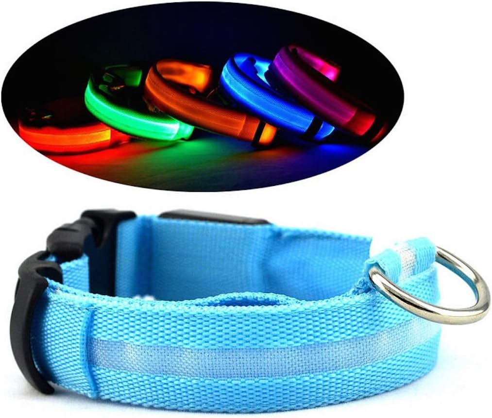 NEO+ UK SELLER ! Improved Dog Visibility & Safety USB Rechargeable LED Dog Safety Collar. Ultra-Bright Led'S. Connects to Devices. Dog Will Be More Visible & Safe (BLUE SIZE XL) image number 6