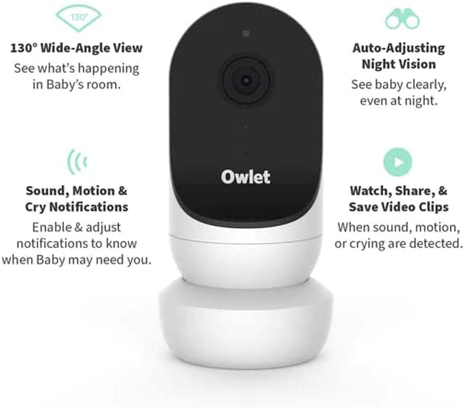 Owlet Cam Version 2 Smart Baby Safety Monitor with Camera and Audio - HD Video Camera, Encrypted Wifi, Night Vision - Ios and Android Compatible image number 5