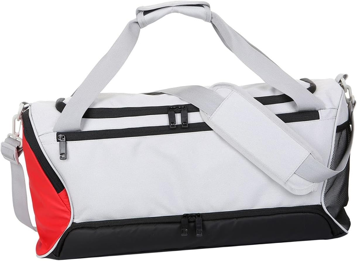 Yuksok Travel Duffle Bag with Shoe Compartment Sports Gym Bag with Adjustable Shoulder Strap Overnight Bag Crossbody Bag for Camping image number 2