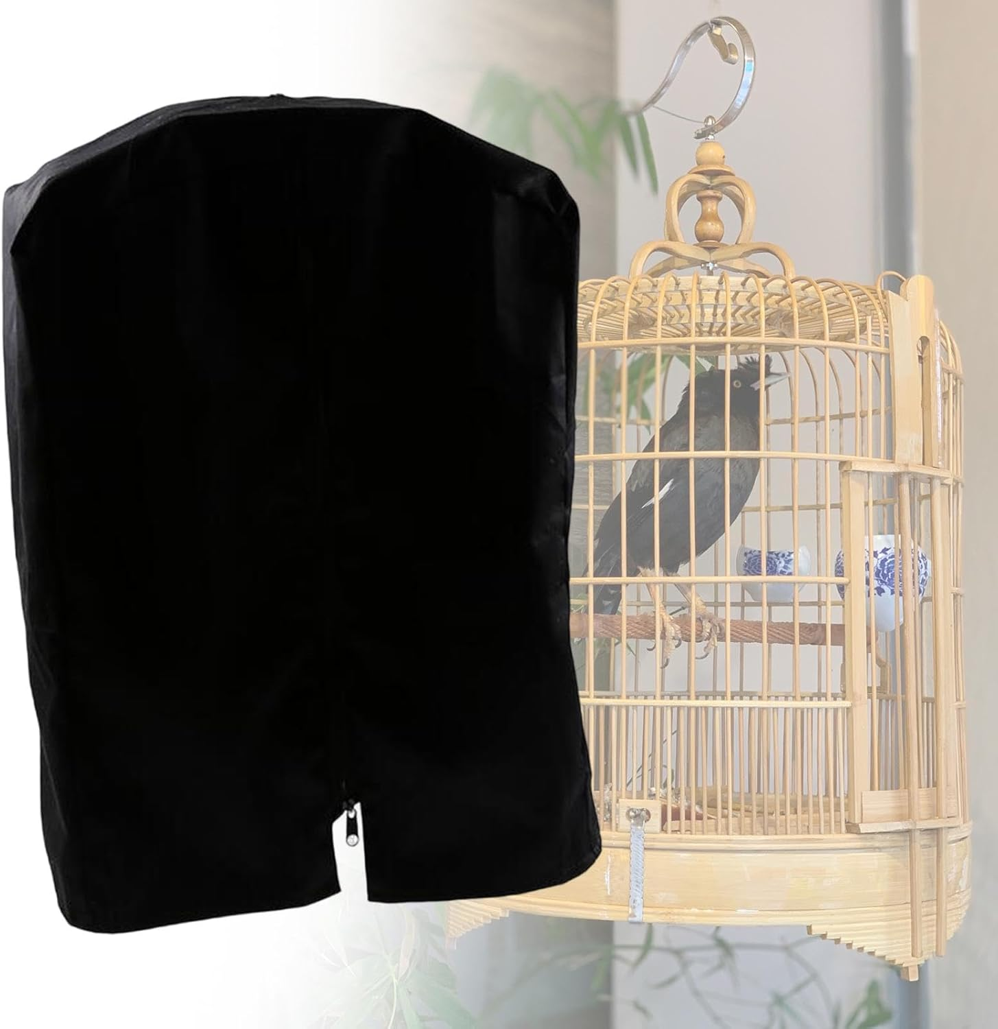 Folpus Bird Cage Cover Birdcage Cover Sunproof,Breathable,Good Night,Washable Waterproof Blackout Cover for Macaw Budgies Lovebirds image number 5